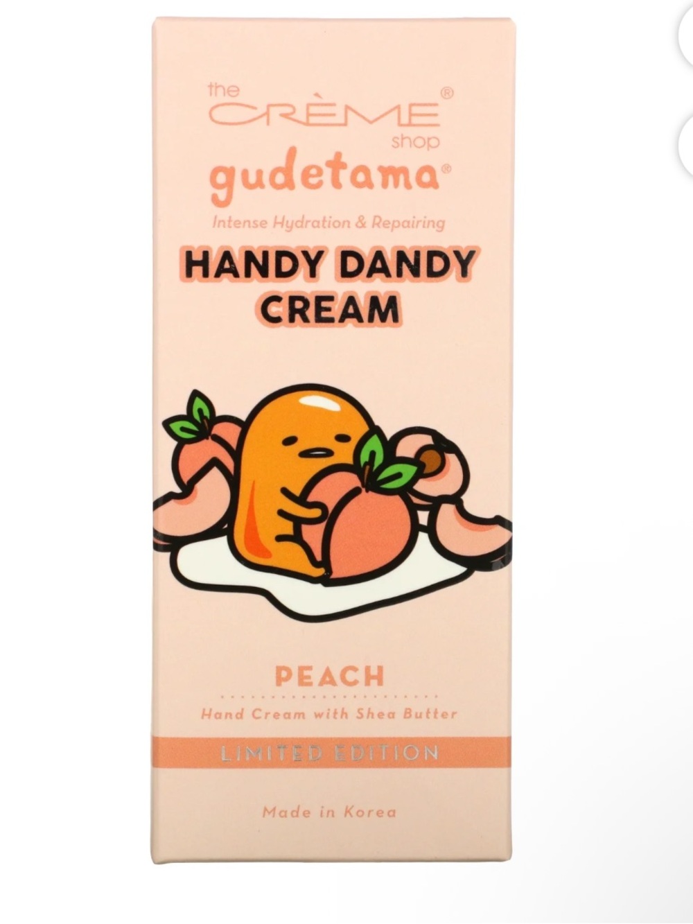 The Crème Shop - Ltd. Edition Gudetama Handy Dandy Hand Cream - Peach - 1.69oz
